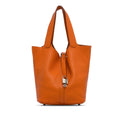 HermÃƒÆ’Ã‚Â¨s Picotin Lock 26 Orange Clemence Palladium