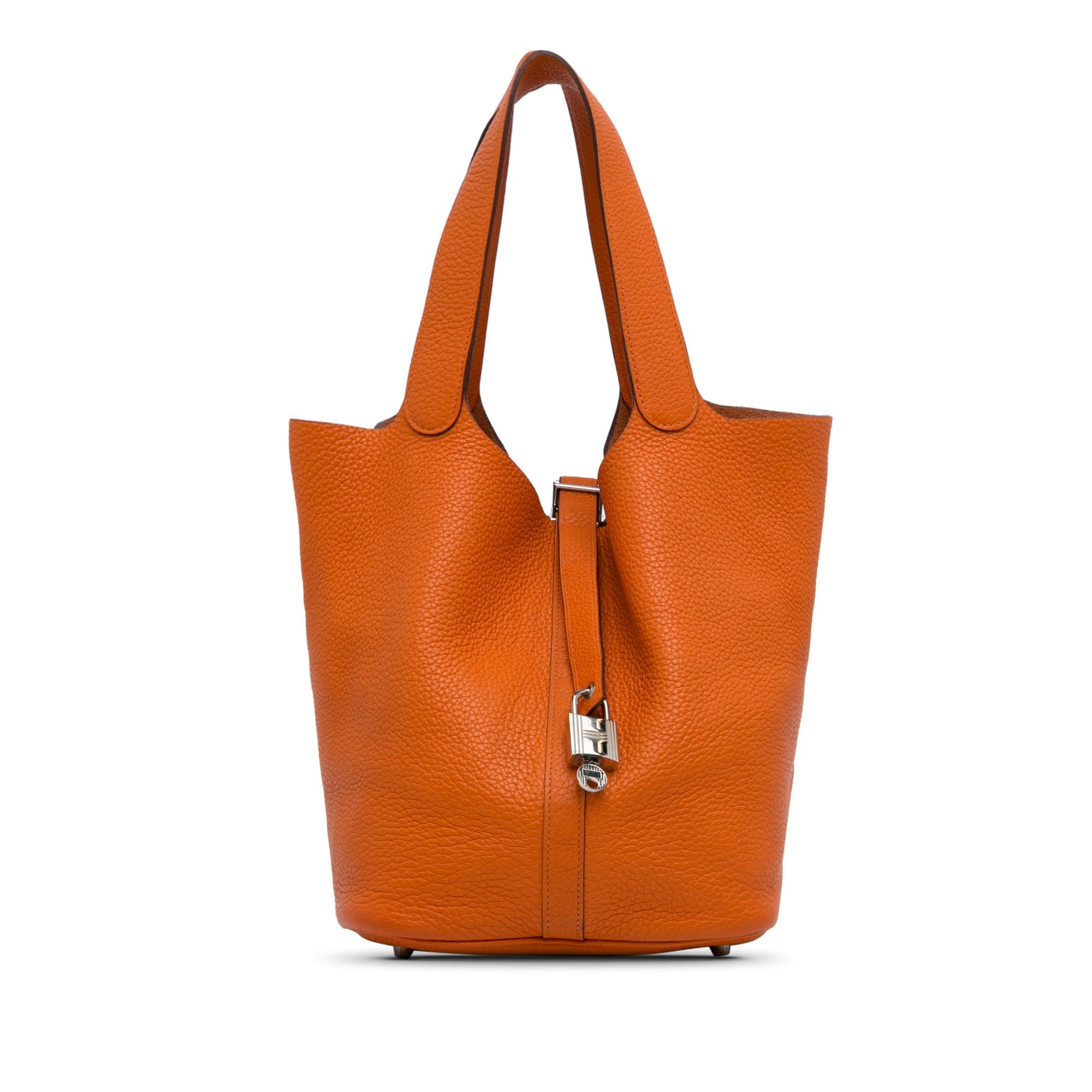 HermÃƒÆ’Ã‚Â¨s Picotin Lock 26 Orange Clemence Palladium
