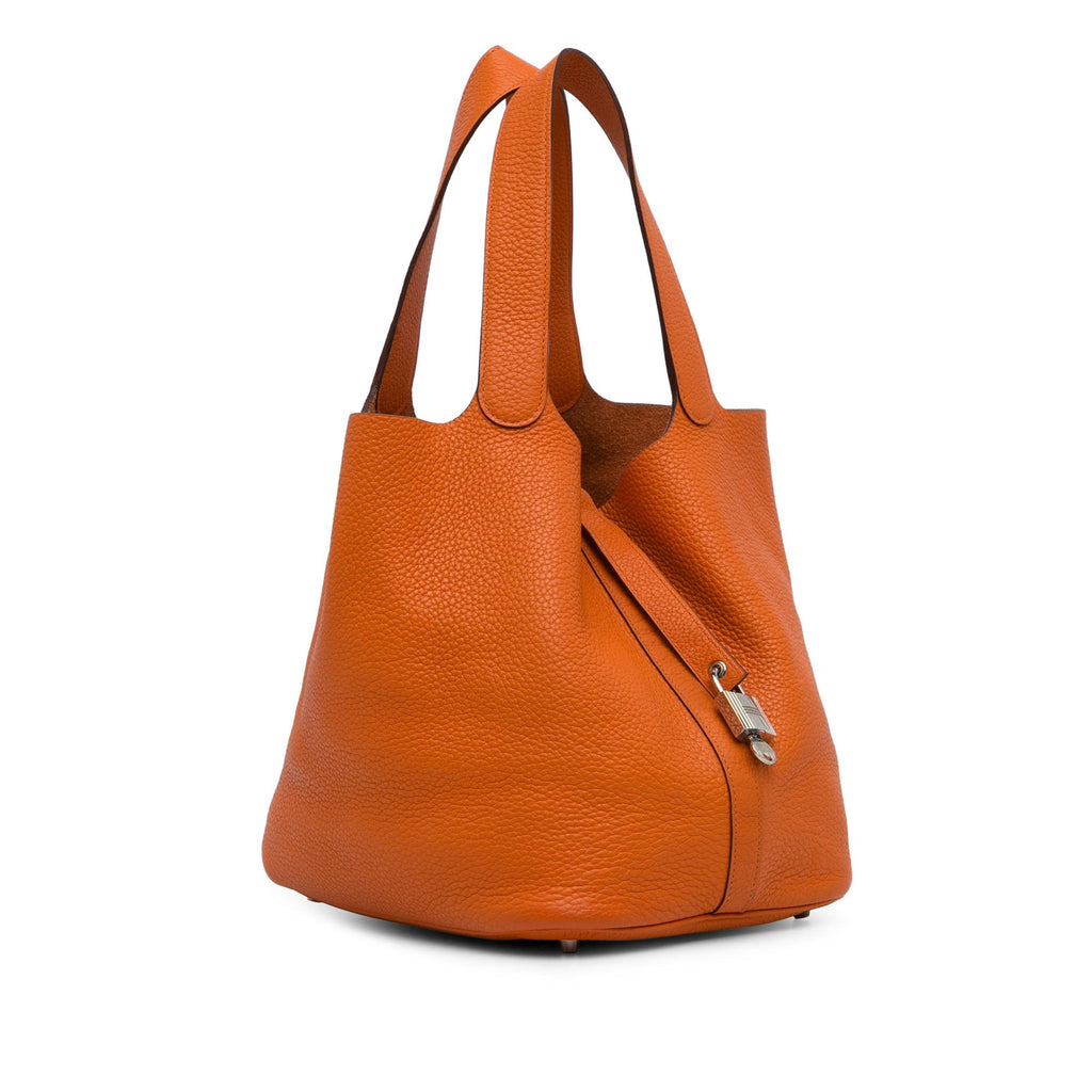 HermÃƒÆ’Ã‚Â¨s Picotin Lock 26 Orange Clemence Palladium