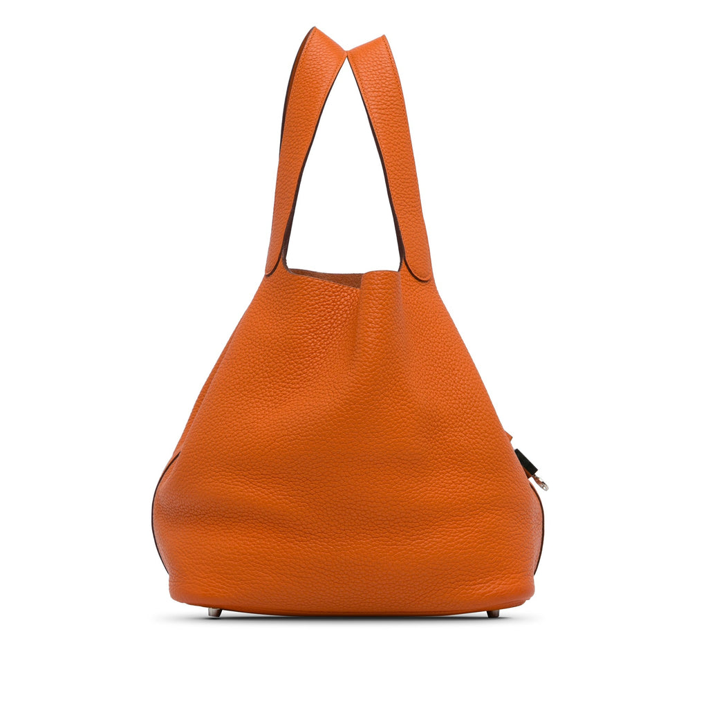 HermÃƒÆ’Ã‚Â¨s Picotin Lock 26 Orange Clemence Palladium