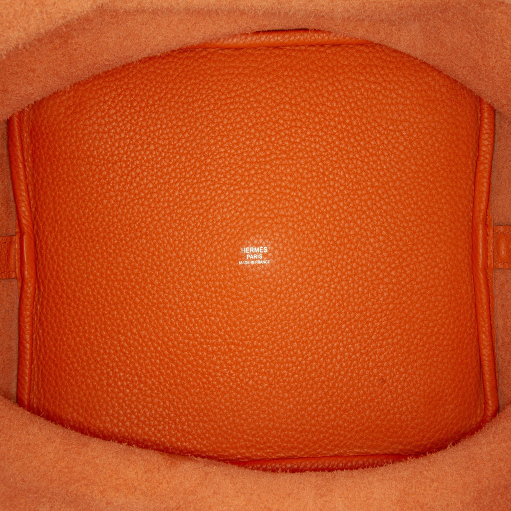 HermÃƒÆ’Ã‚Â¨s Picotin Lock 26 Orange Clemence Palladium