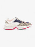 Gucci GG Rhyton Beige / White / Pink Canvas EU 37.5 UK 4.5