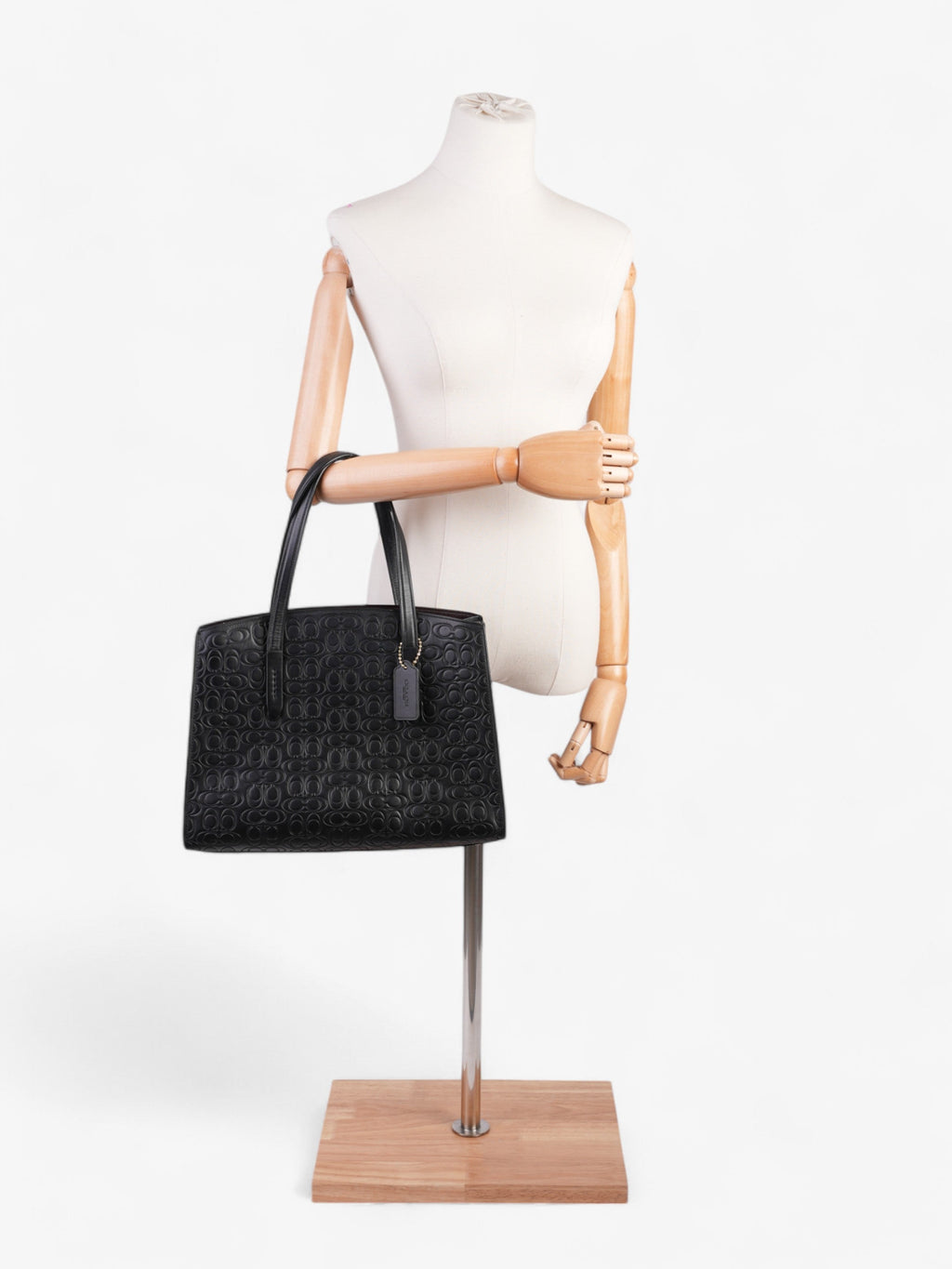 Coach Charlie Carryall Black Leather