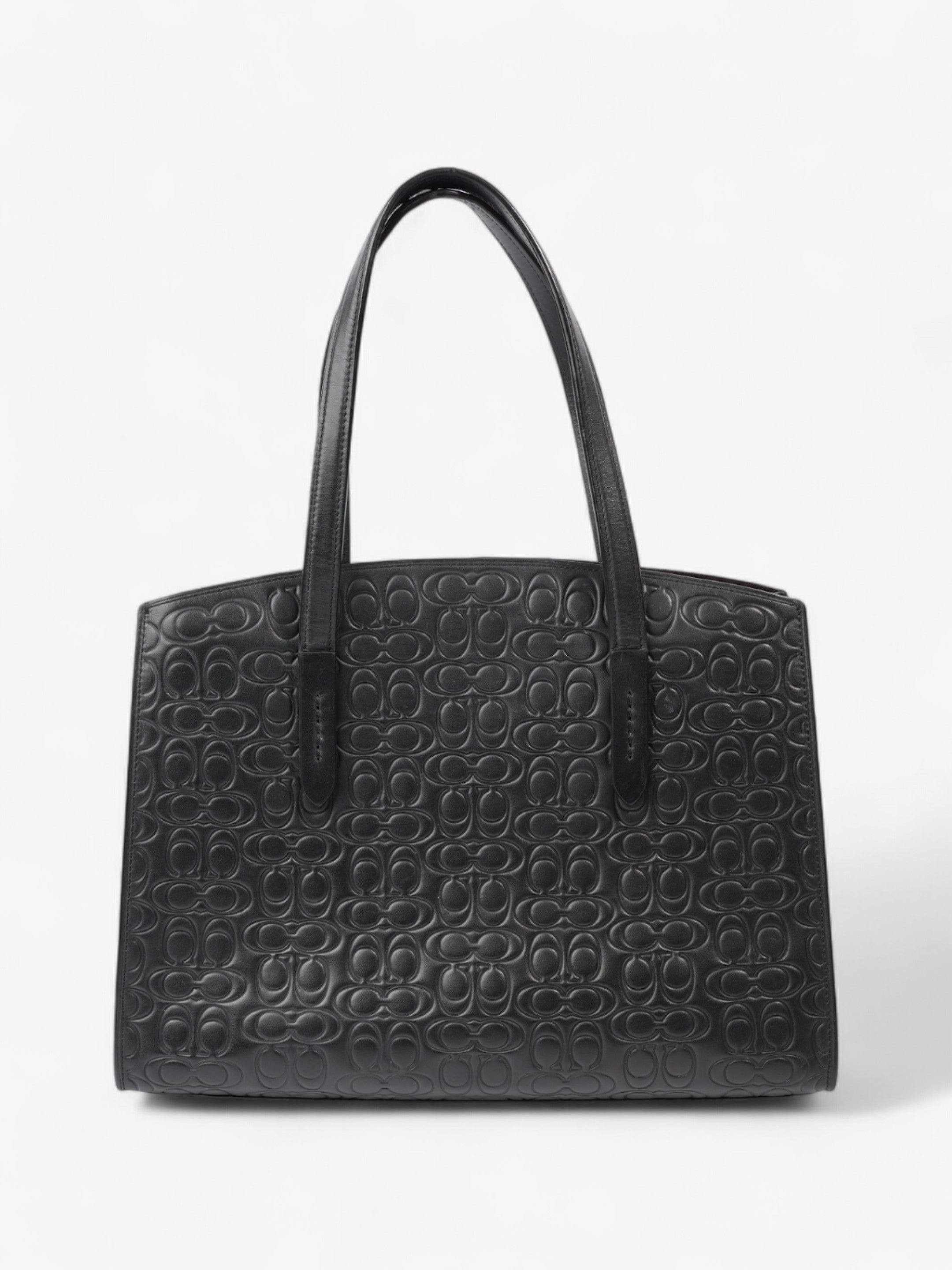 Coach Charlie Carryall Black Leather