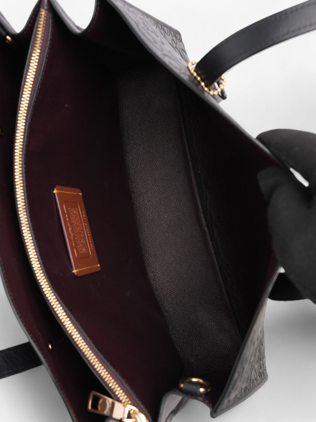 Coach Charlie Carryall Black Leather