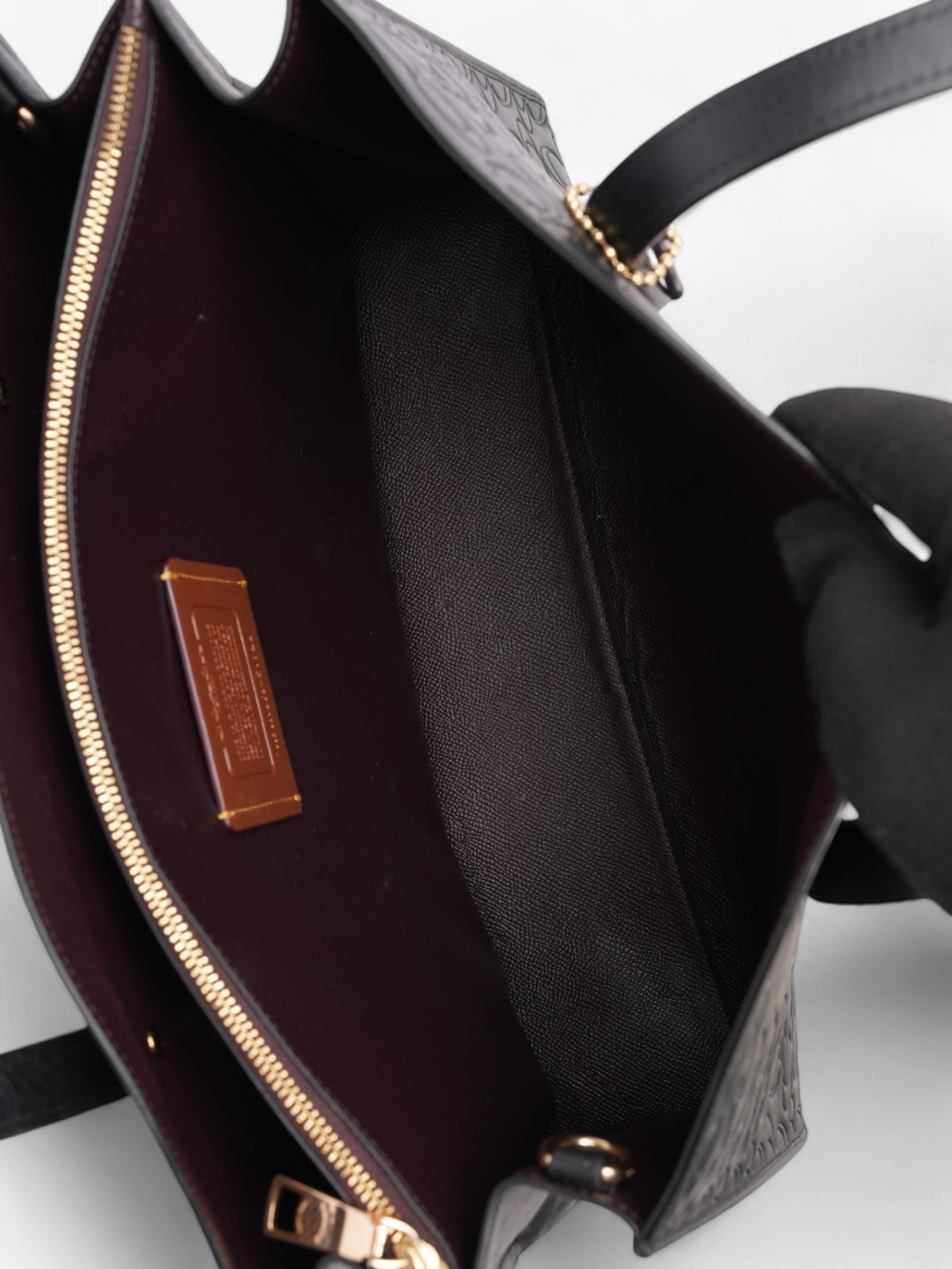 Coach Charlie Carryall Black Leather