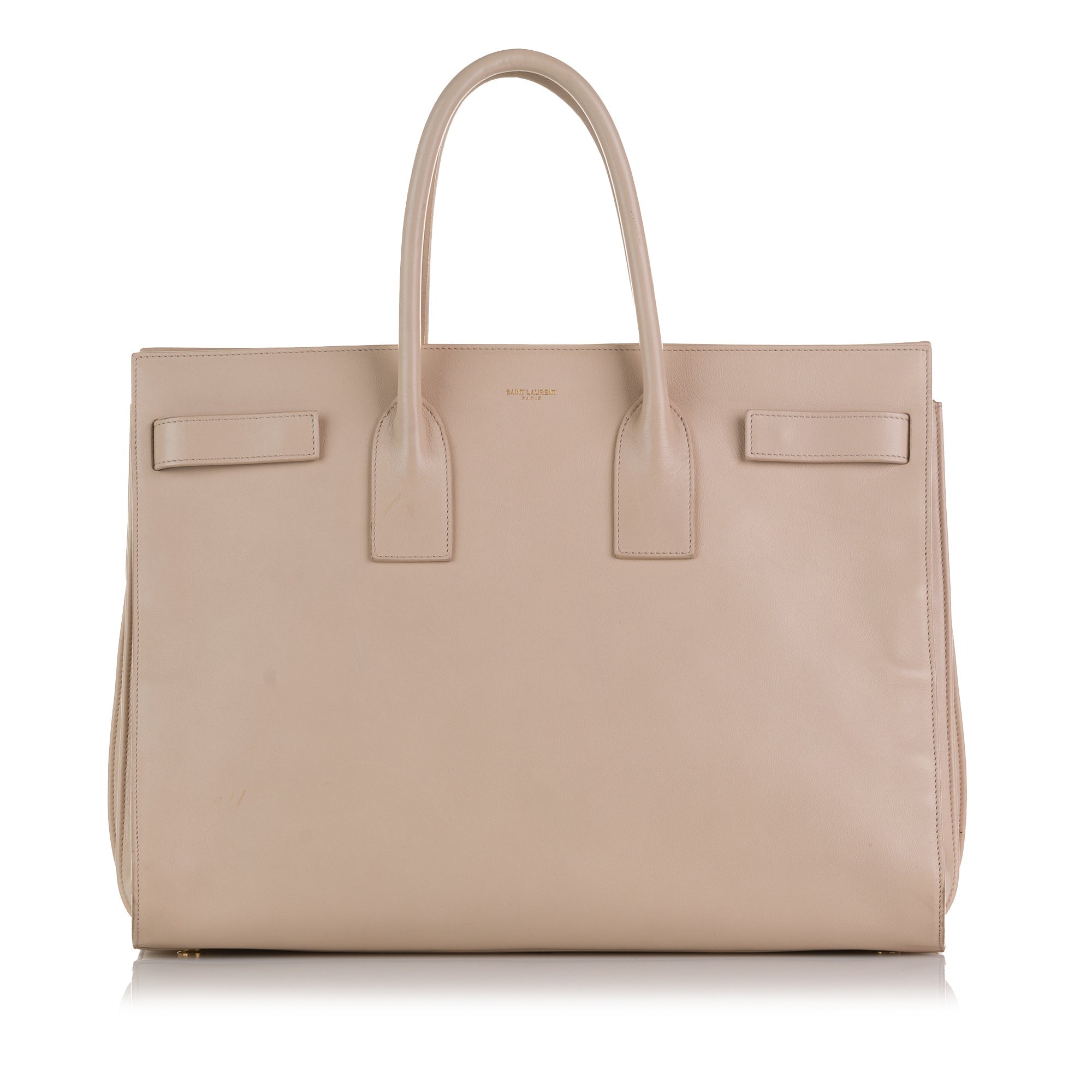 Brown Saint Laurent Large Sac de Jour Tote Bag