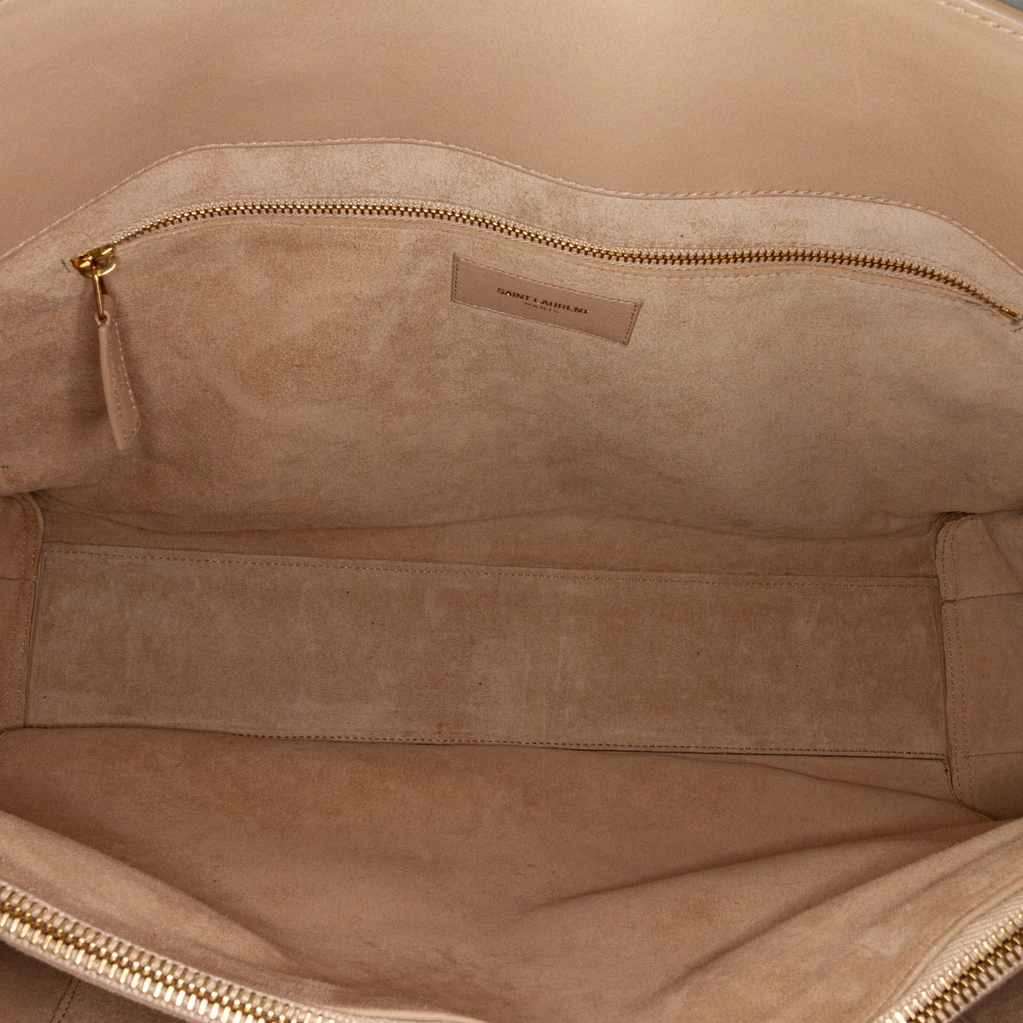 Brown Saint Laurent Large Sac de Jour Tote Bag