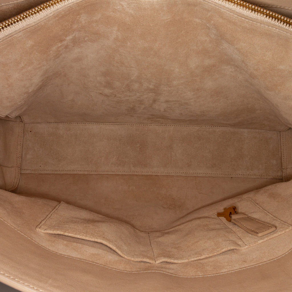 Brown Saint Laurent Large Sac de Jour Tote Bag