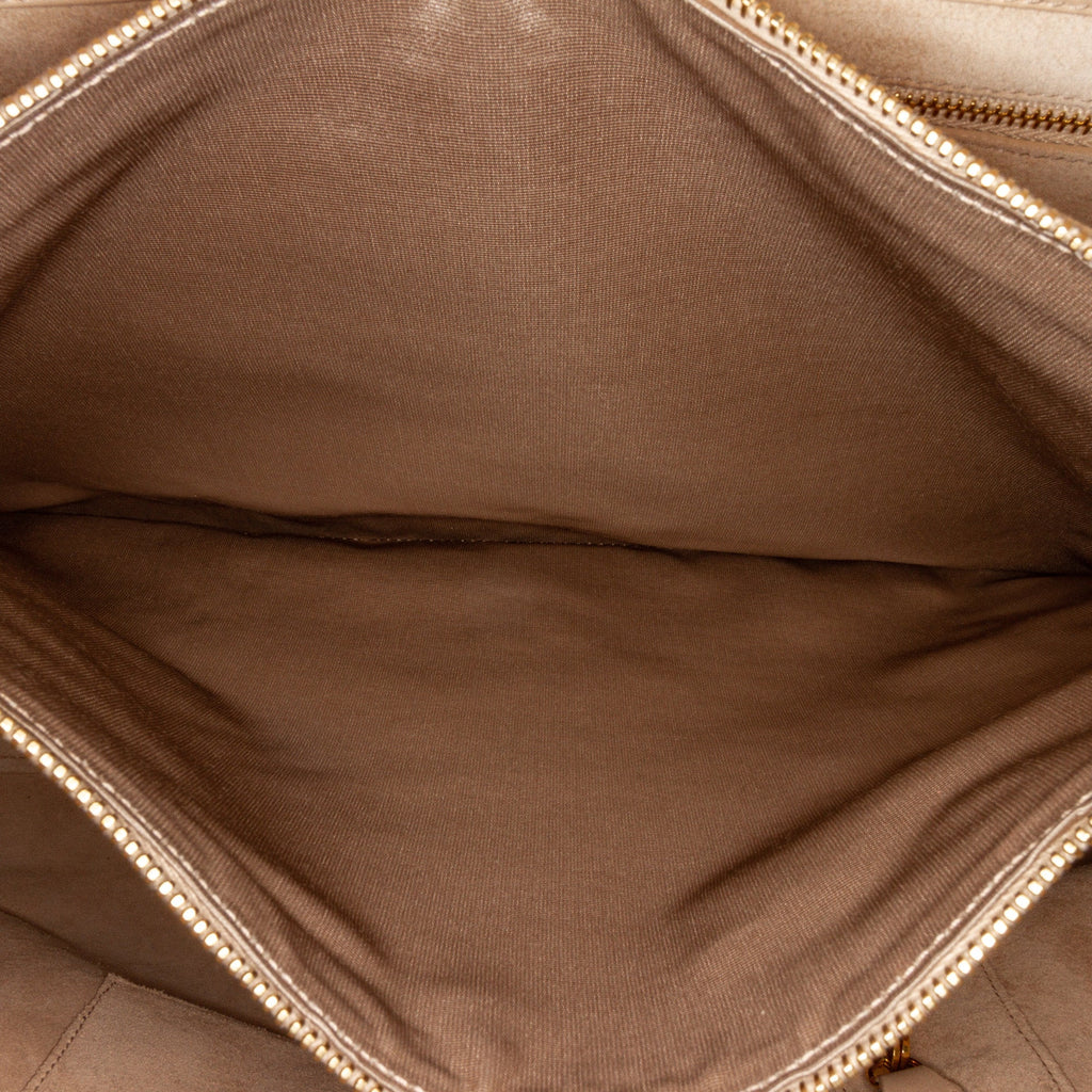 Beige Saint Laurent Large Sac de Jour Tote Bag