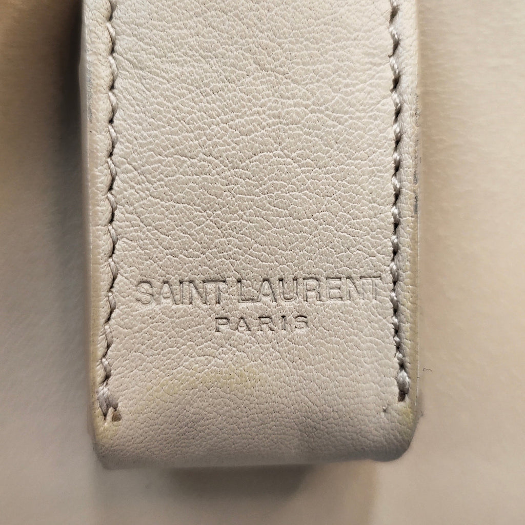 Beige Saint Laurent Large Sac de Jour Tote Bag