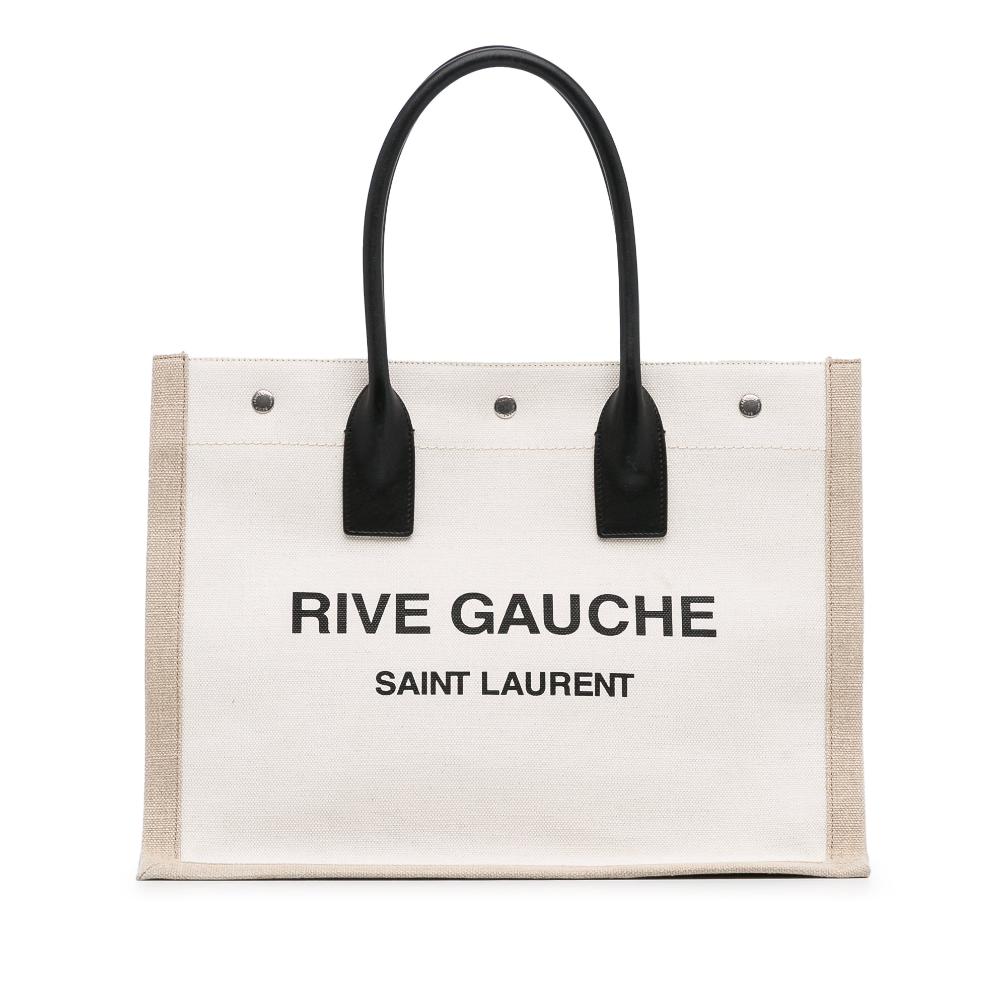 Brown Saint Laurent Rive Gauche Noe Tote