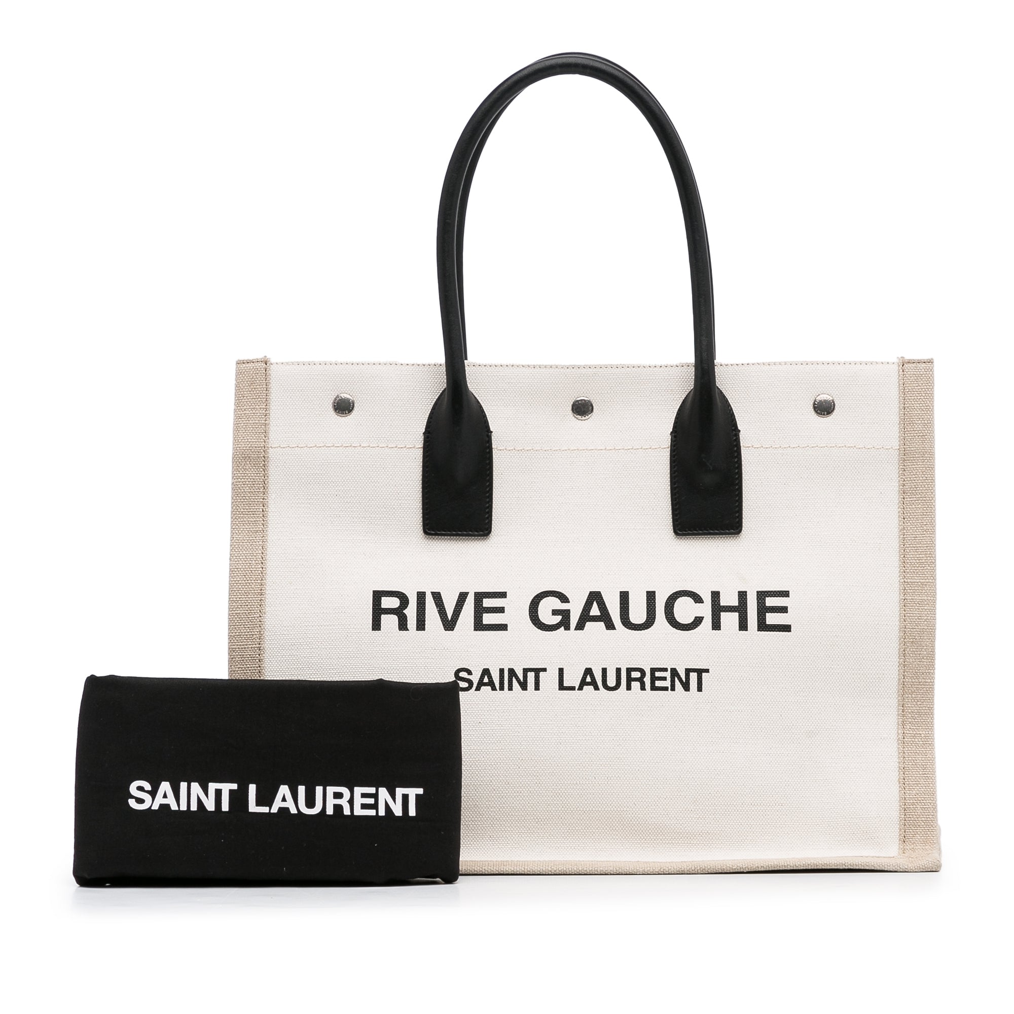 Brown Saint Laurent Rive Gauche Noe Tote