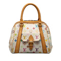 White Louis Vuitton Monogram Multicolore Priscilla Handbag