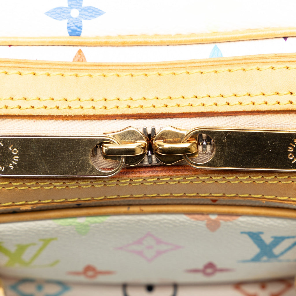White Louis Vuitton Monogram Multicolore Priscilla Handbag
