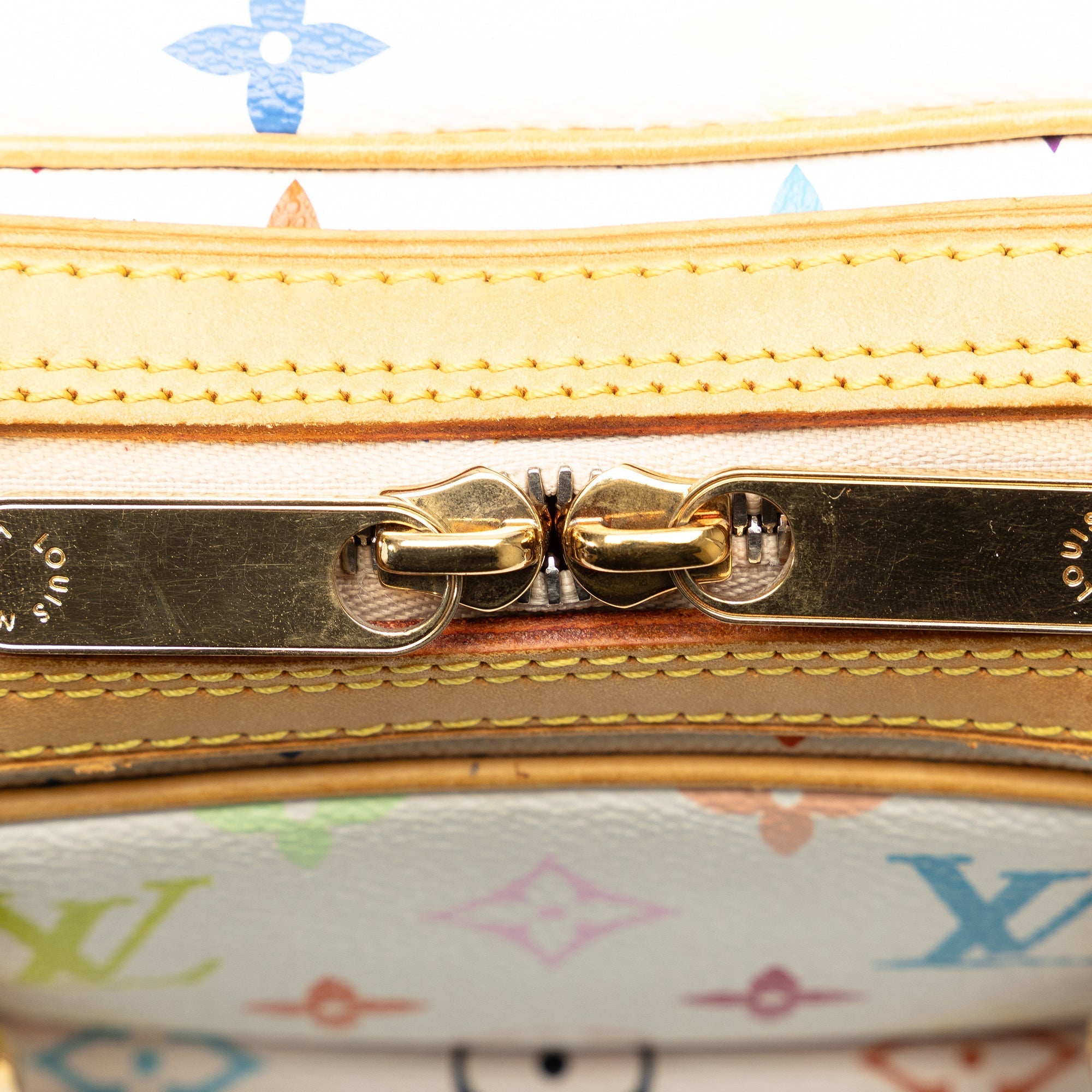 White Louis Vuitton Monogram Multicolore Priscilla Handbag