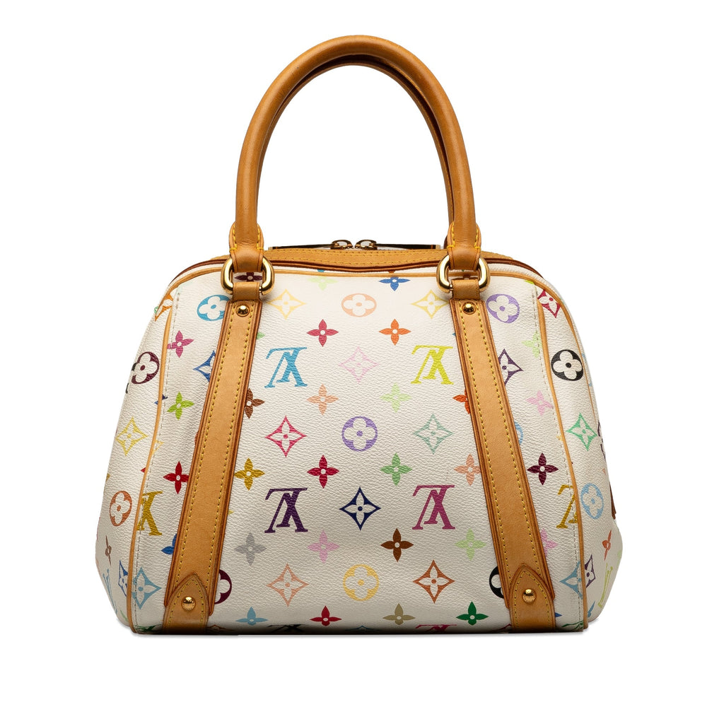 White Louis Vuitton Monogram Multicolore Priscilla Handbag