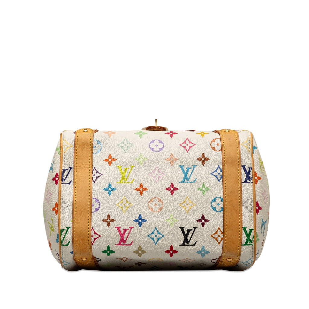 White Louis Vuitton Monogram Multicolore Priscilla Handbag