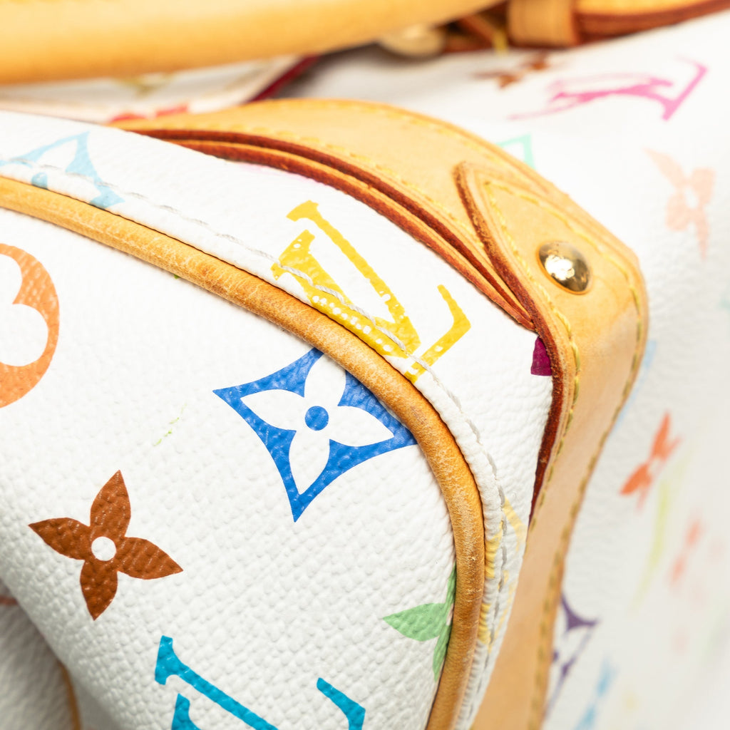 White Louis Vuitton Monogram Multicolore Priscilla Handbag