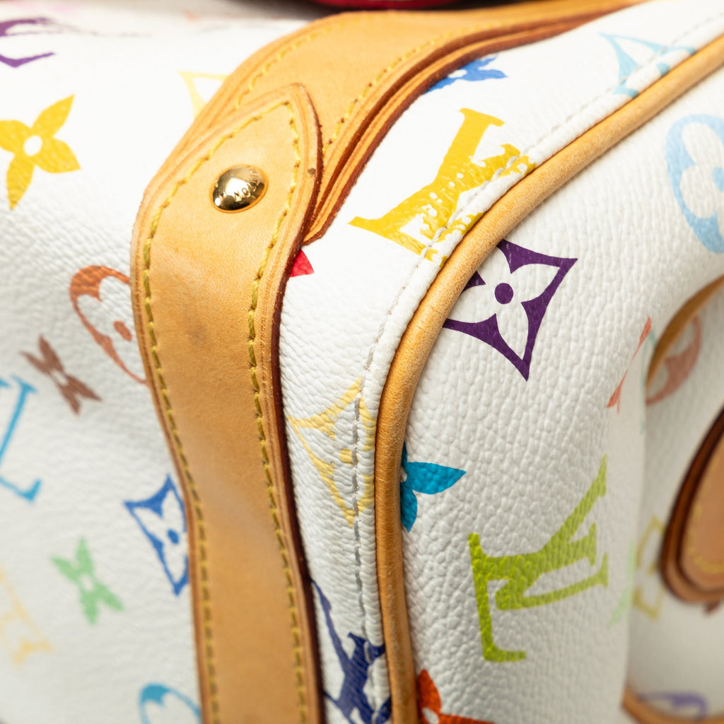 White Louis Vuitton Monogram Multicolore Priscilla Handbag