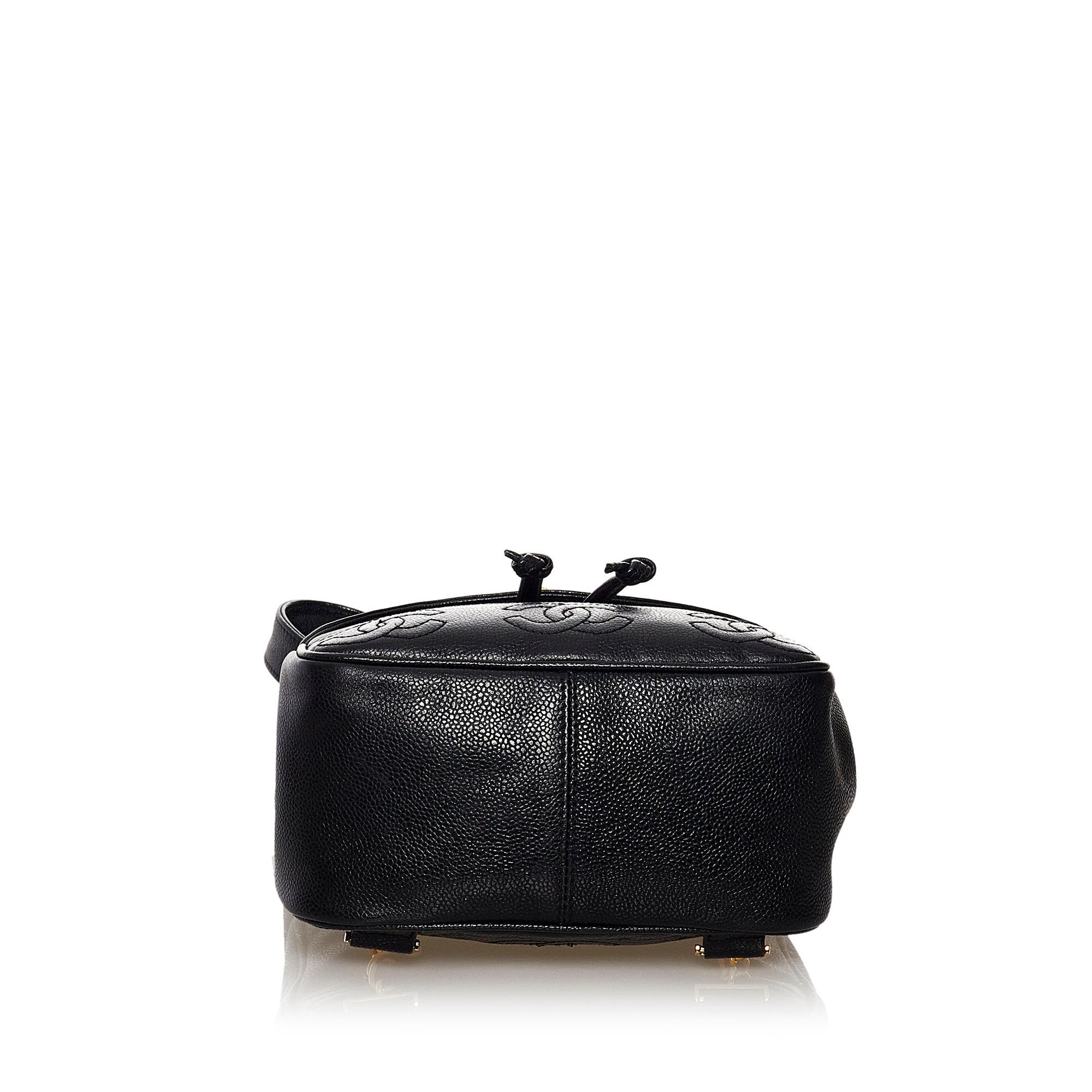 Chanel Triple CC Black Caviar Gold