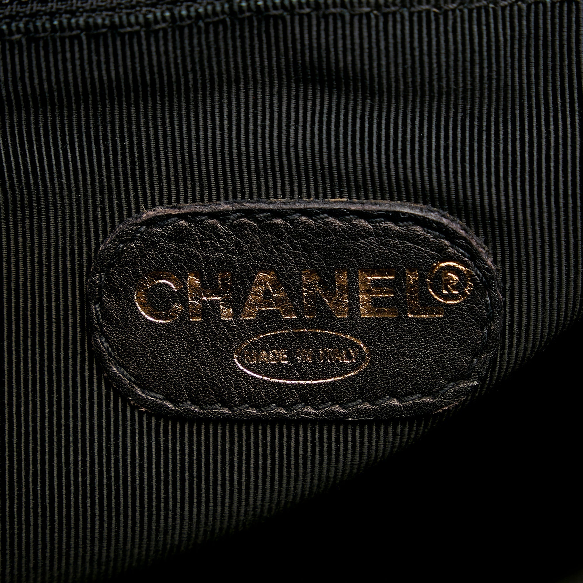 Chanel Triple CC Black Caviar Gold