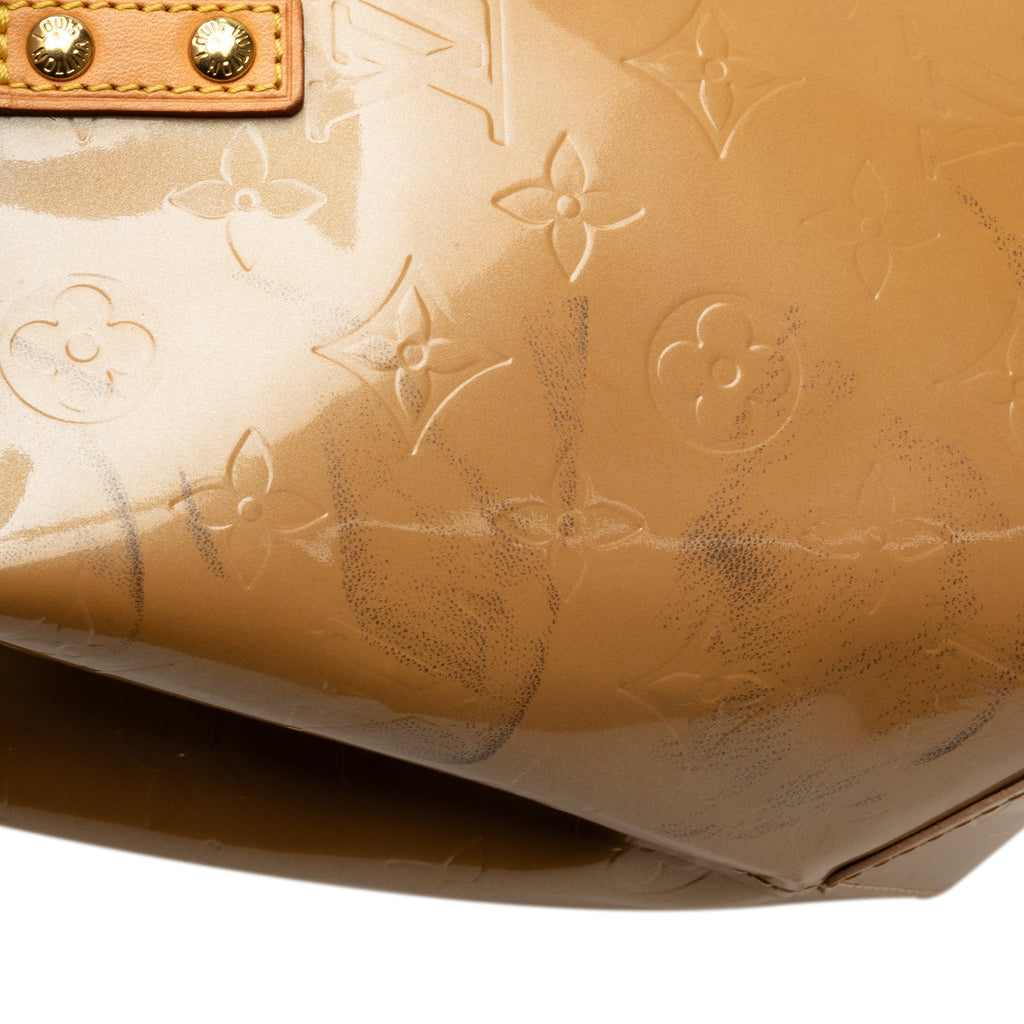 Brown Louis Vuitton Monogram Vernis Reade PM Handbag