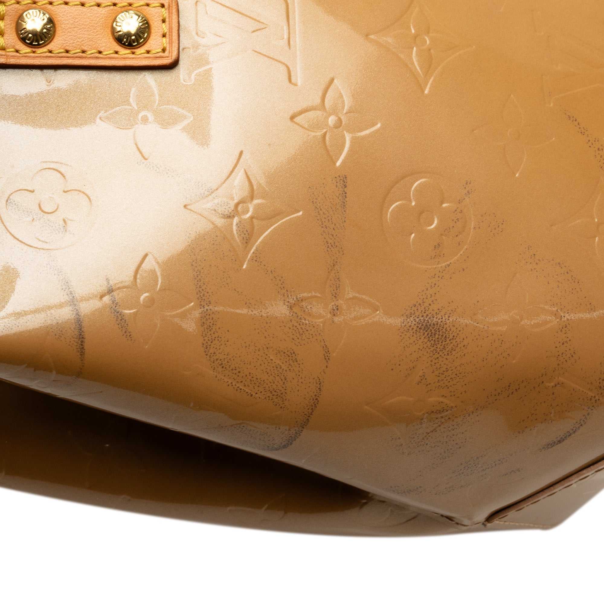 Brown Louis Vuitton Monogram Vernis Reade PM Handbag