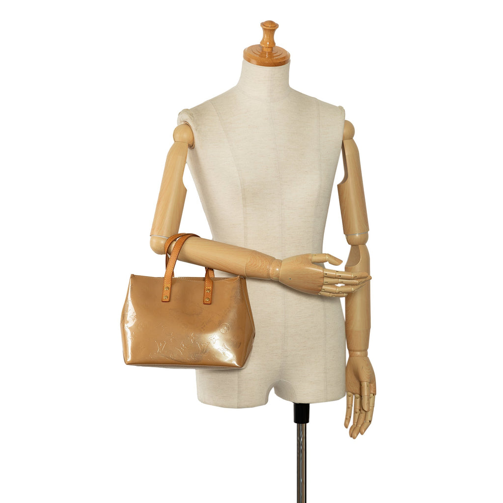 Brown Louis Vuitton Monogram Vernis Reade PM Handbag