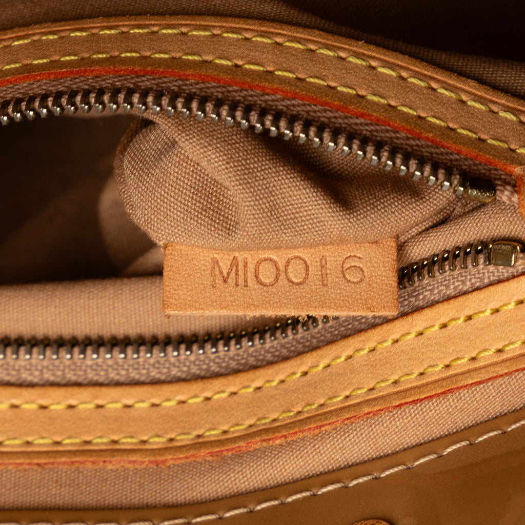 Brown Louis Vuitton Monogram Vernis Reade PM Handbag