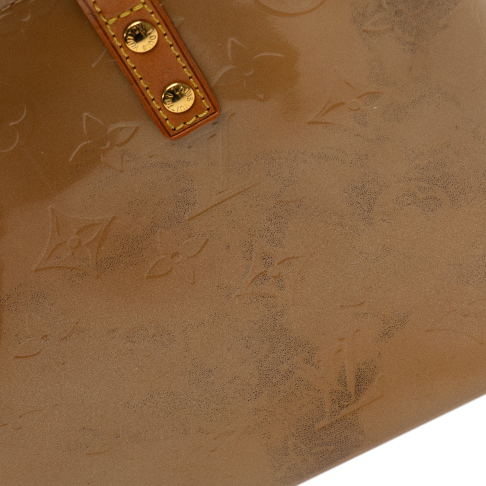 Brown Louis Vuitton Monogram Vernis Reade PM Handbag