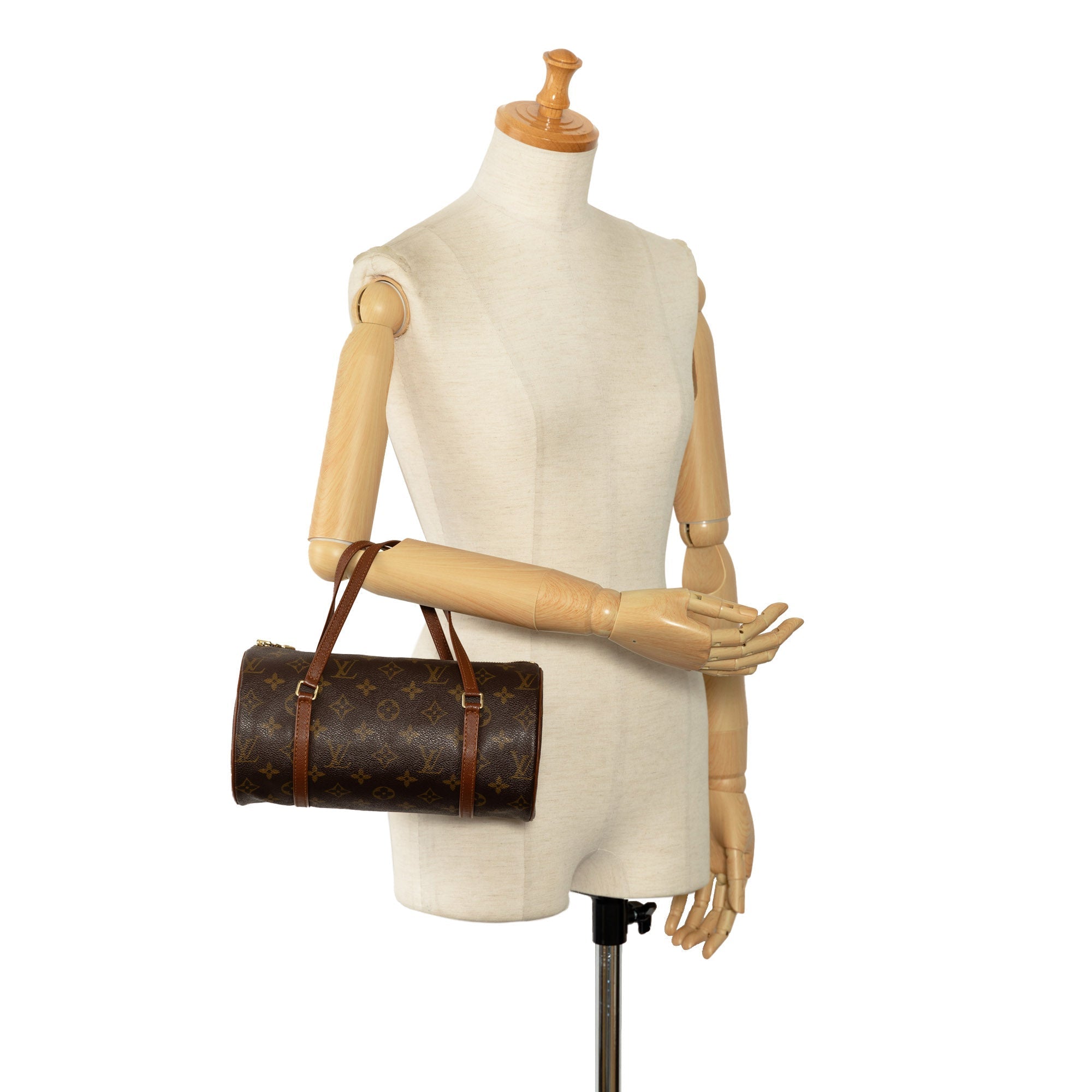 Brown Louis Vuitton Monogram Papillon 26 Handbag