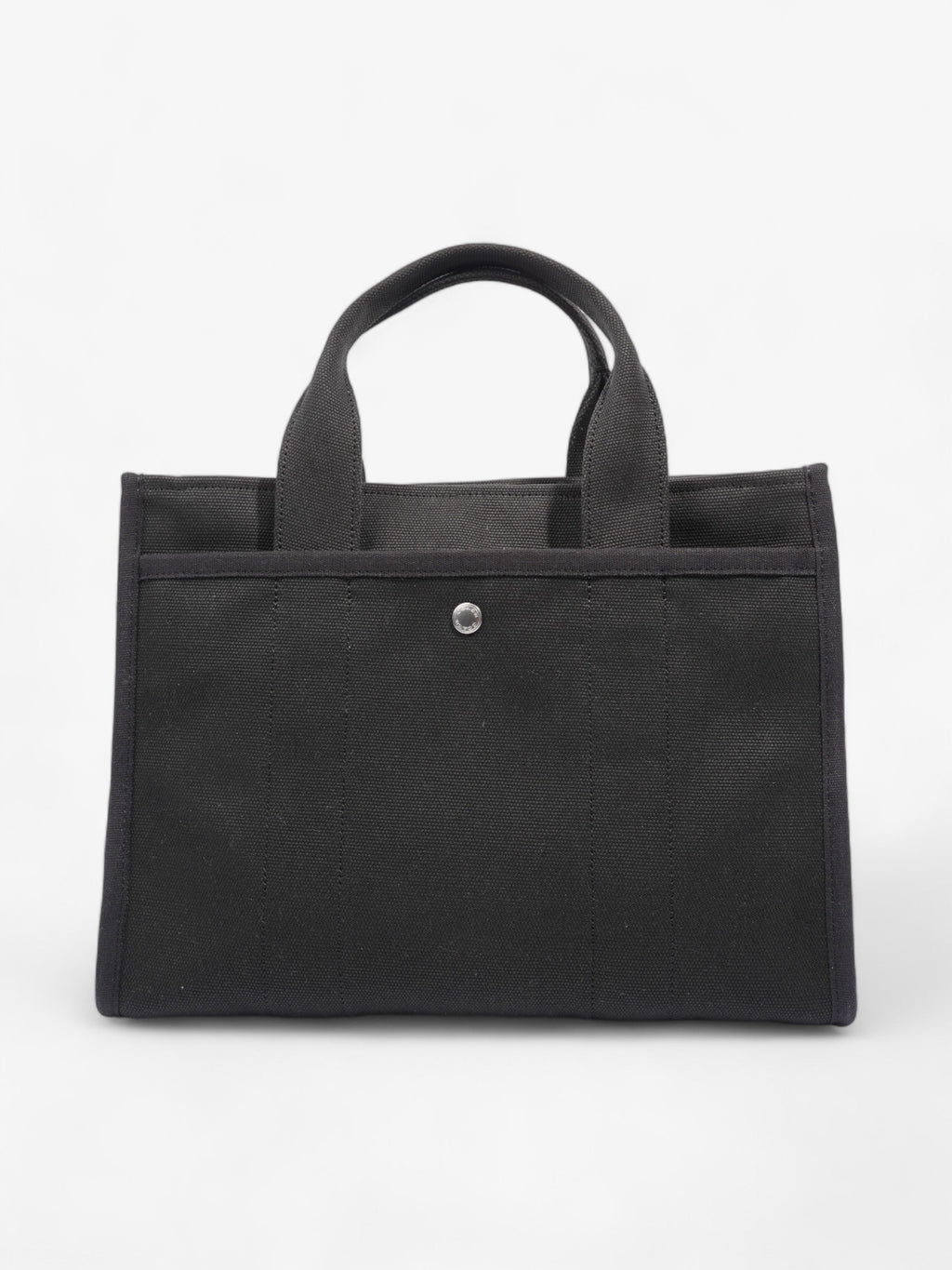 Coach Cargo Tote Black Canvas Medium