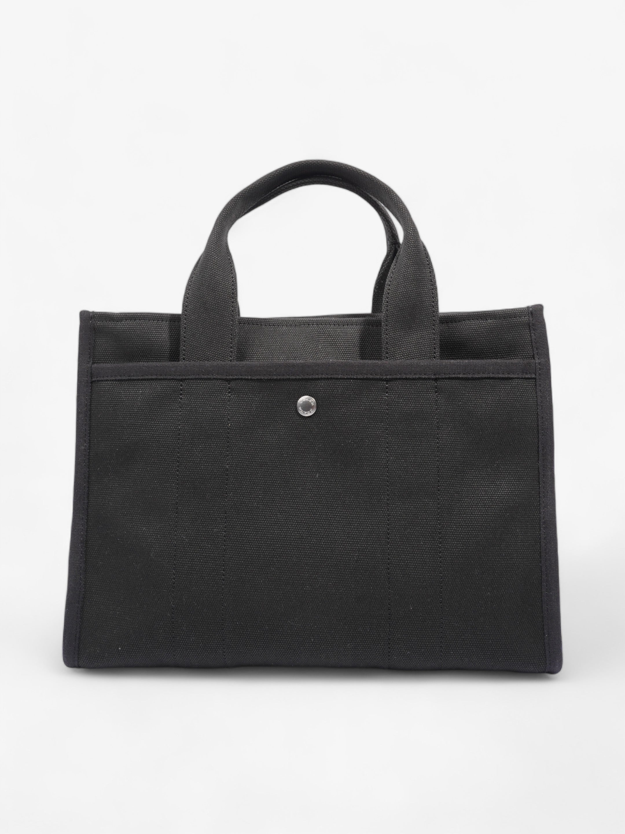 Coach Cargo Tote Black Canvas Medium