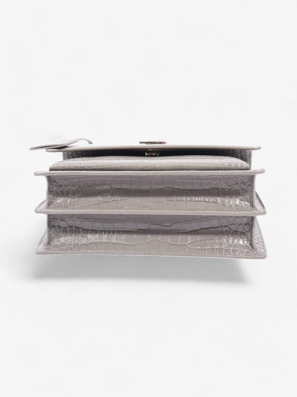 Saint Laurent Sunset Grey Embossed Leather Medium