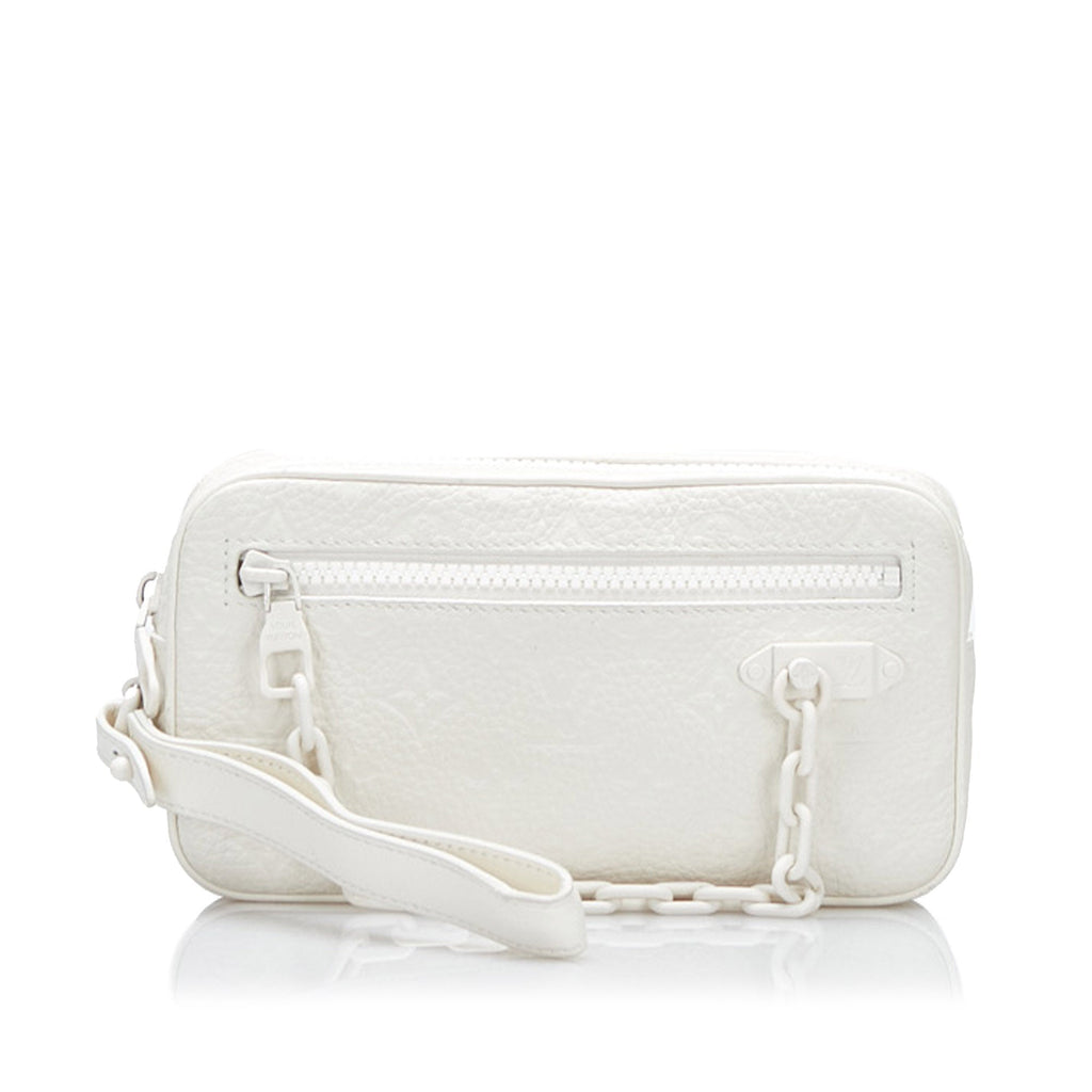 White Louis Vuitton Monogram Taurillon Volga