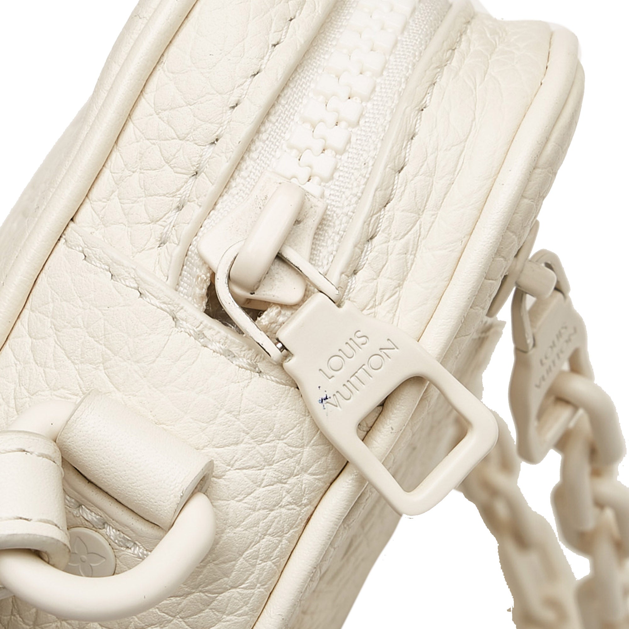 White Louis Vuitton Monogram Taurillon Volga