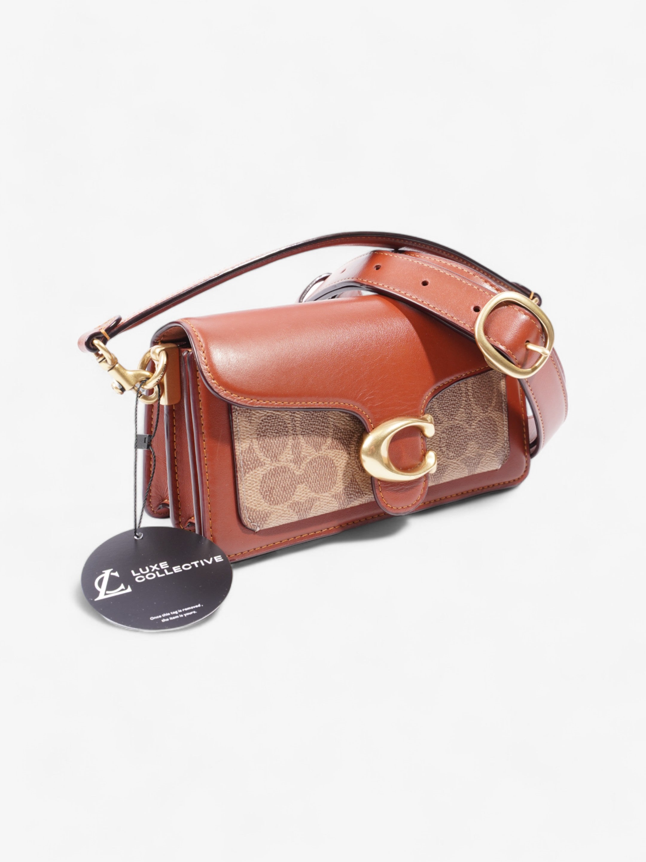 Coach Tabby Rust / Signature Monogram Canvas 20