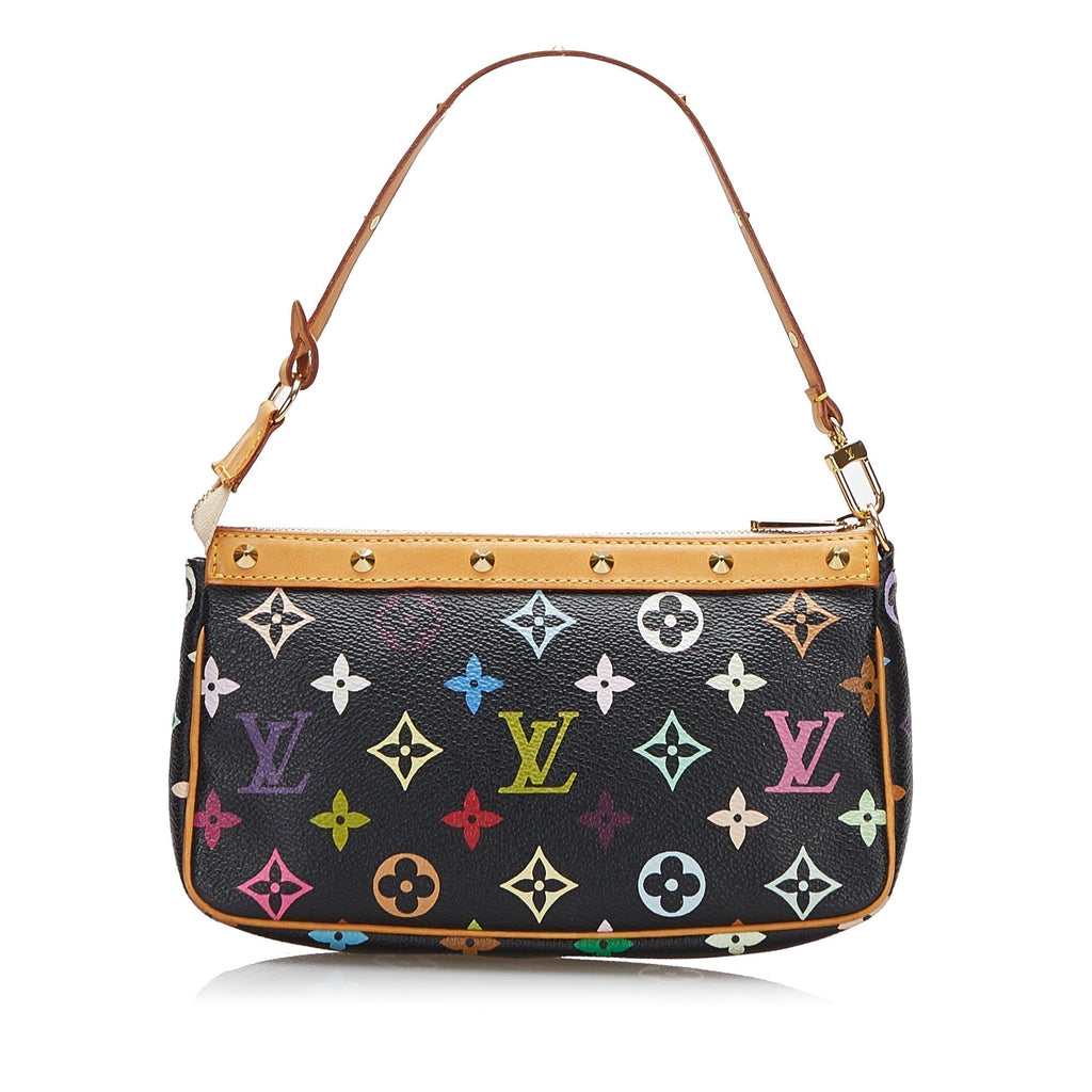Louis Vuitton Pochette Accessoires Black Multicolor Monogram
