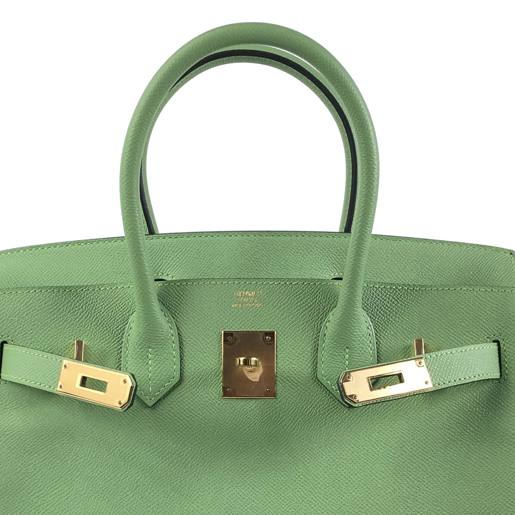 HermÃƒÆ’Ã‚Â¨s Birkin 30 Light Green Epsom Gold