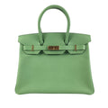 HermÃƒÆ’Ã‚Â¨s Birkin 30 Light Green Epsom Gold