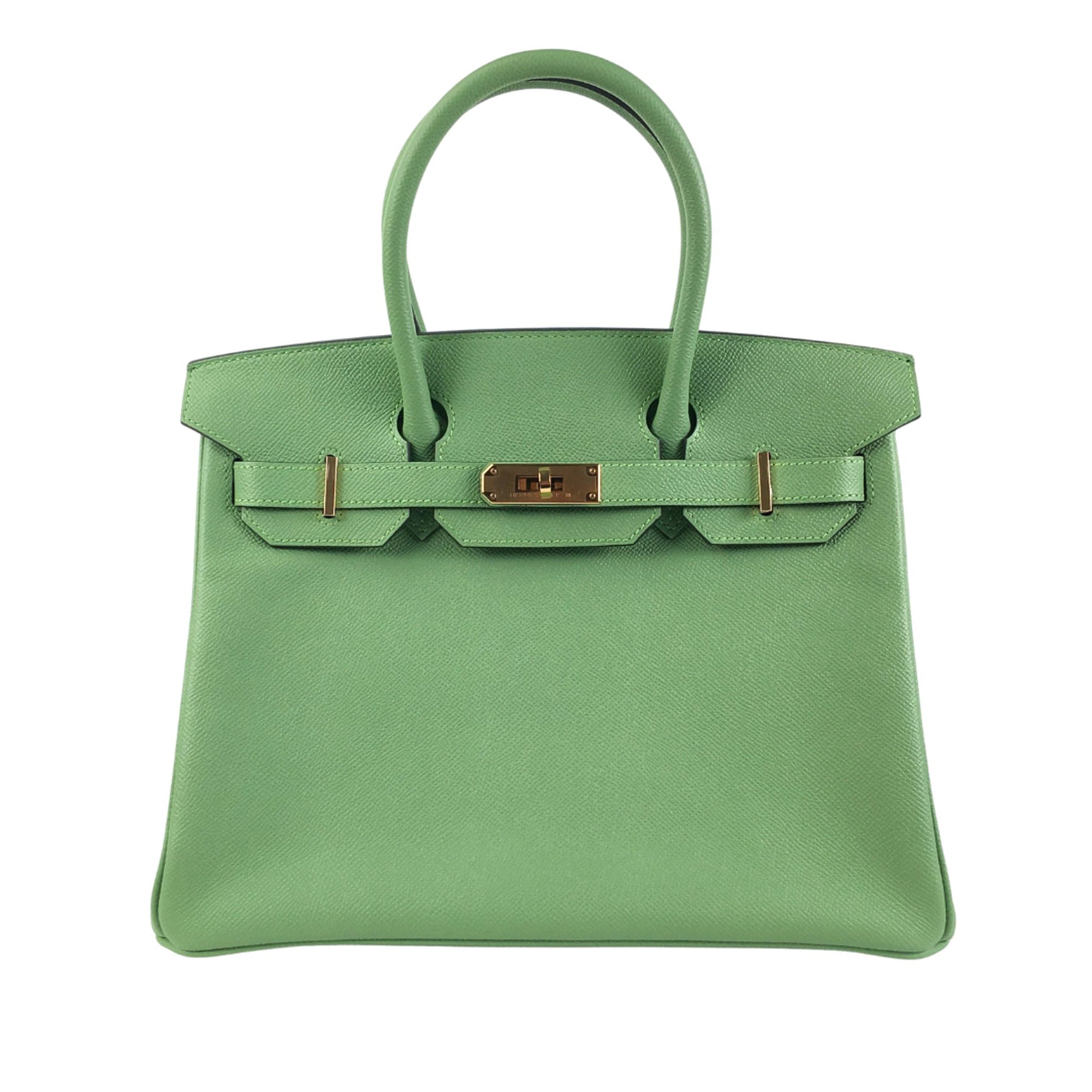 HermÃƒÆ’Ã‚Â¨s Birkin 30 Light Green Epsom Gold