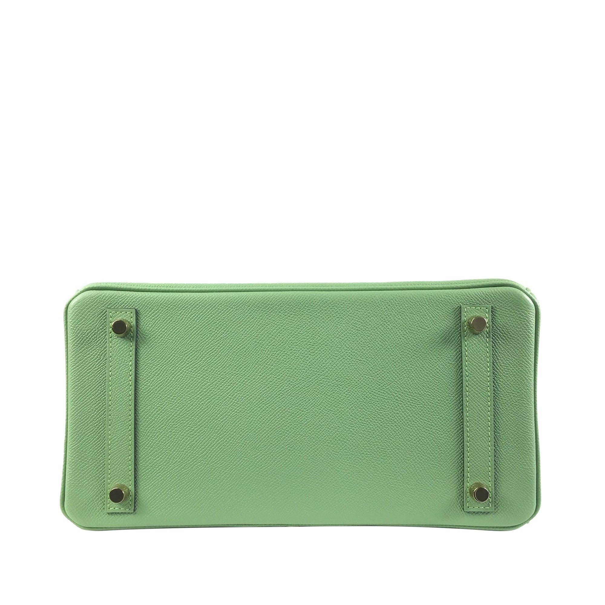 HermÃƒÆ’Ã‚Â¨s Birkin 30 Light Green Epsom Gold