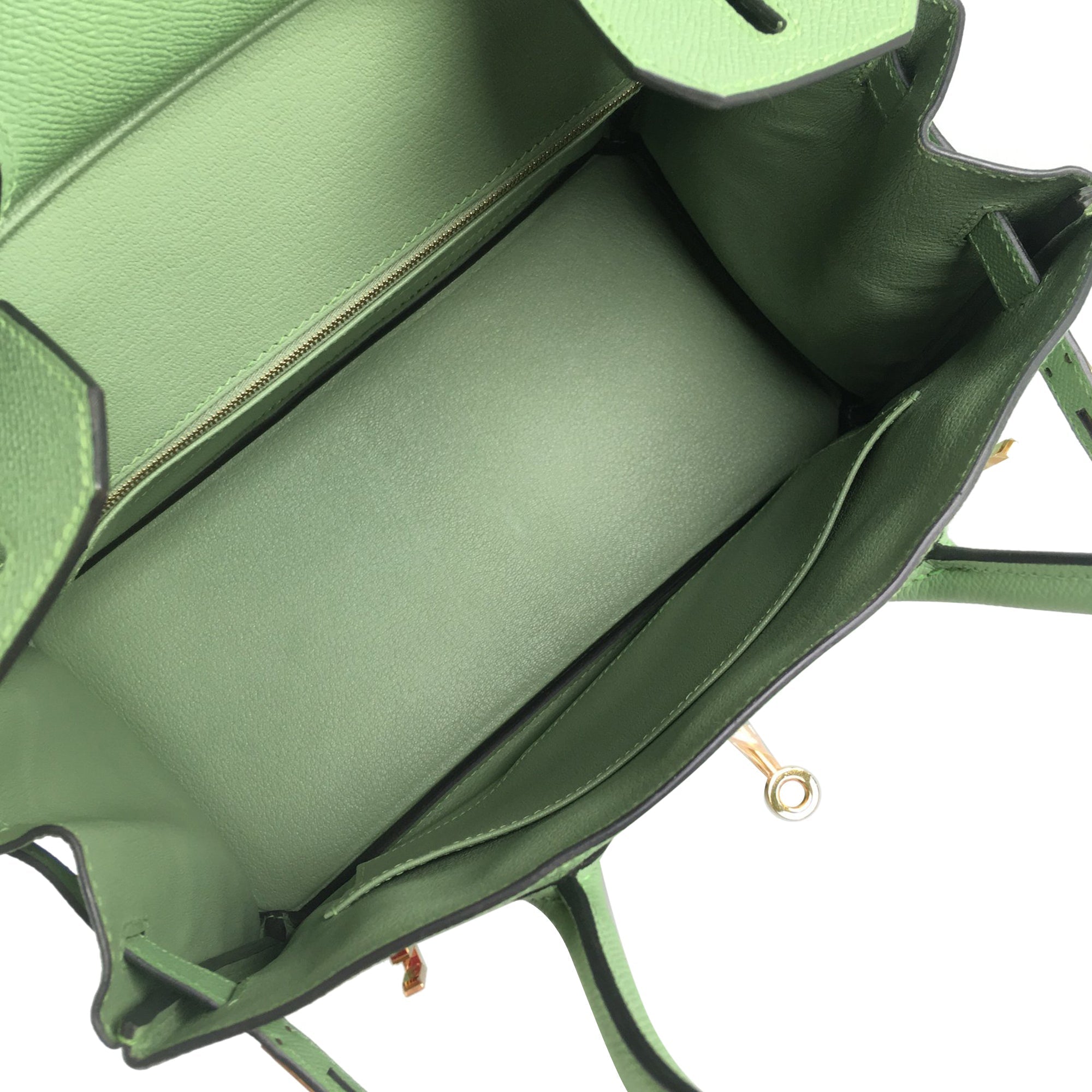HermÃƒÆ’Ã‚Â¨s Birkin 30 Light Green Epsom Gold