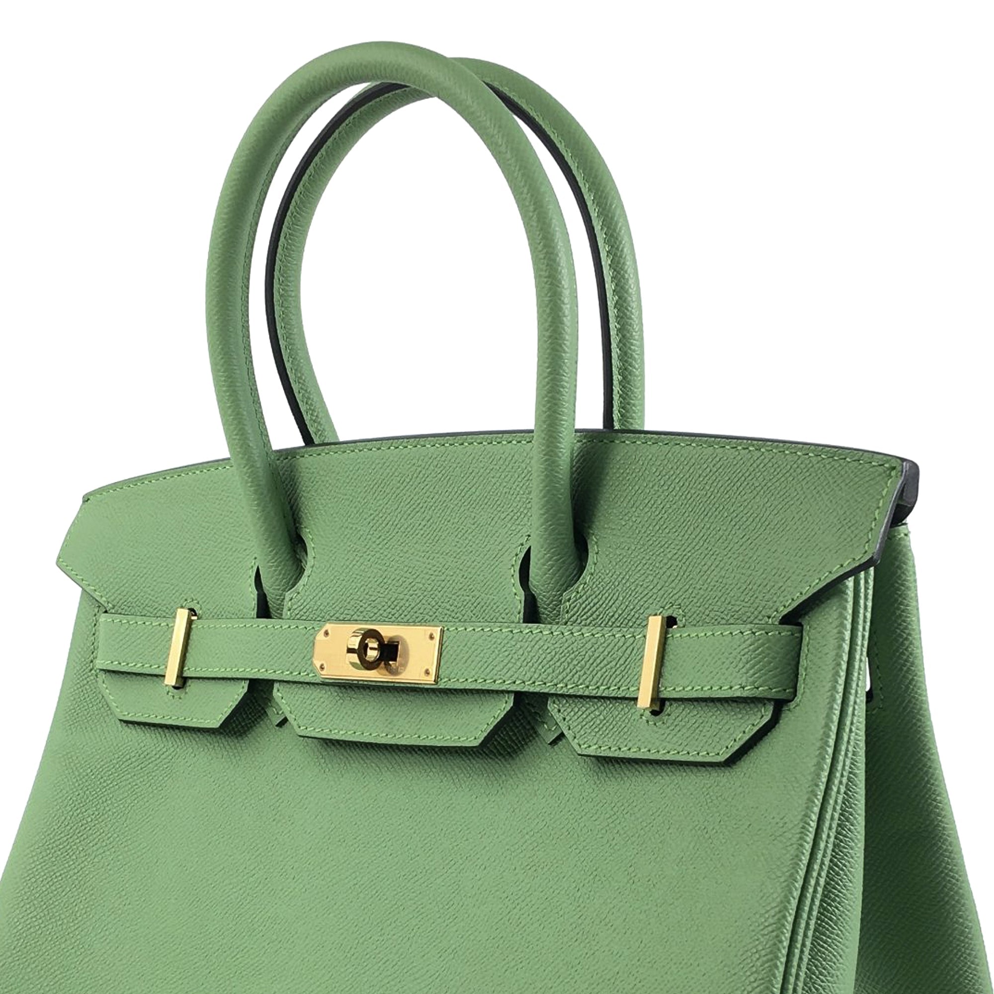 HermÃƒÆ’Ã‚Â¨s Birkin 30 Light Green Epsom Gold