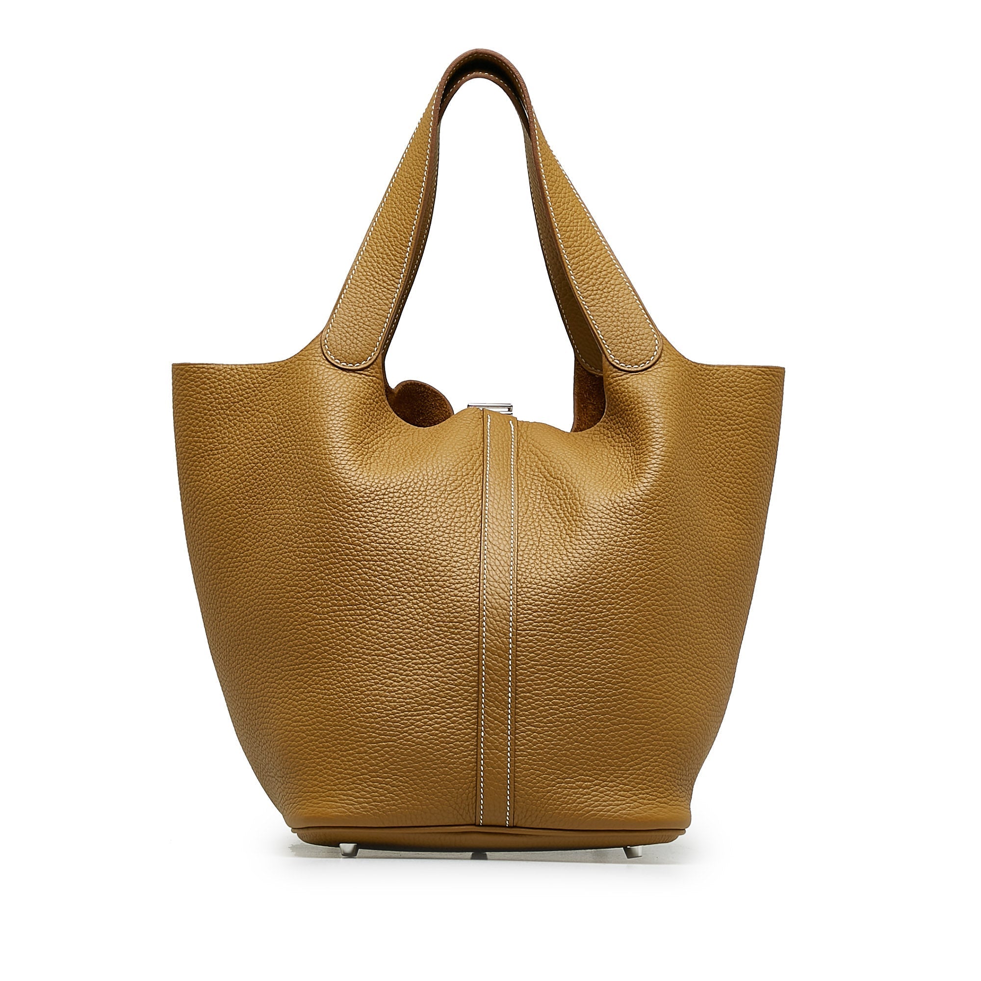 HermÃƒÆ’Ã‚Â¨s Picotin Lock GM Brown Clemence Palladium