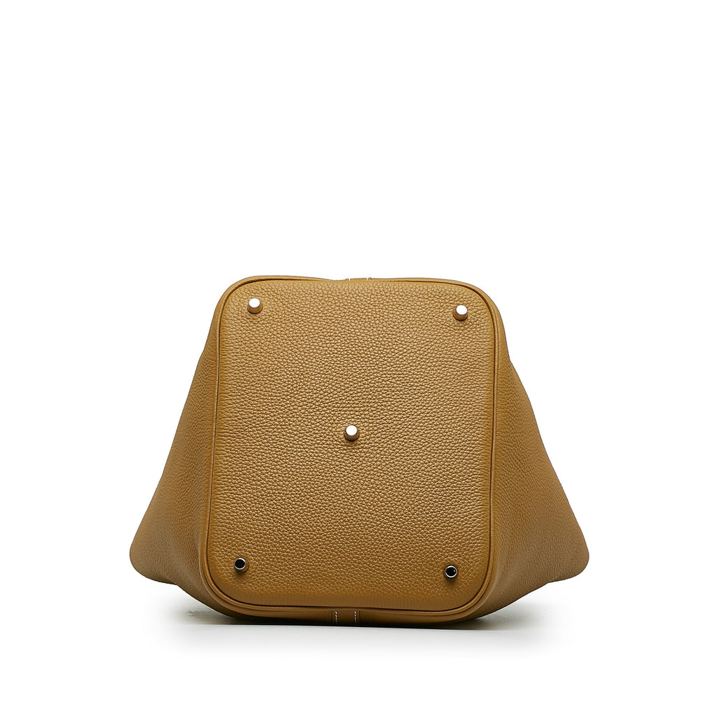 HermÃƒÆ’Ã‚Â¨s Picotin Lock GM Brown Clemence Palladium