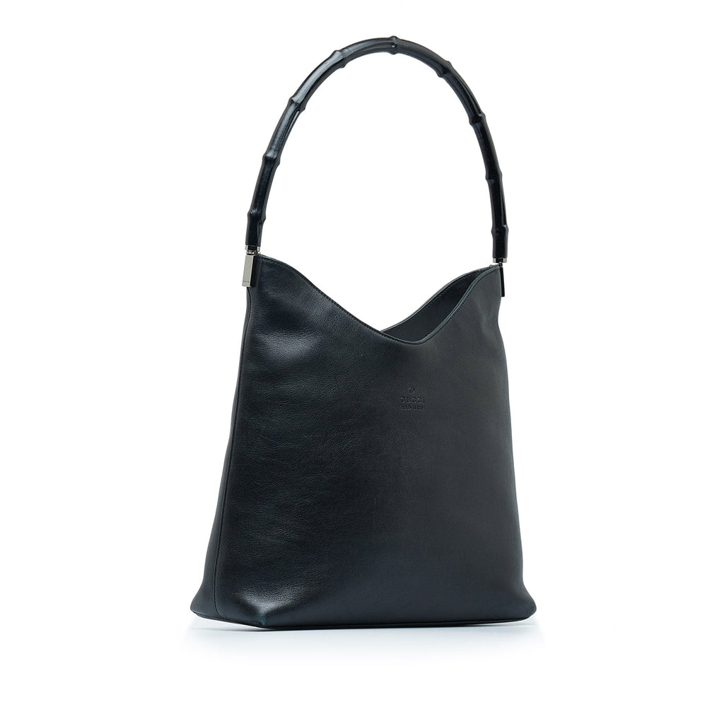 GUCCI Bamboo Leather Shoulder Bag