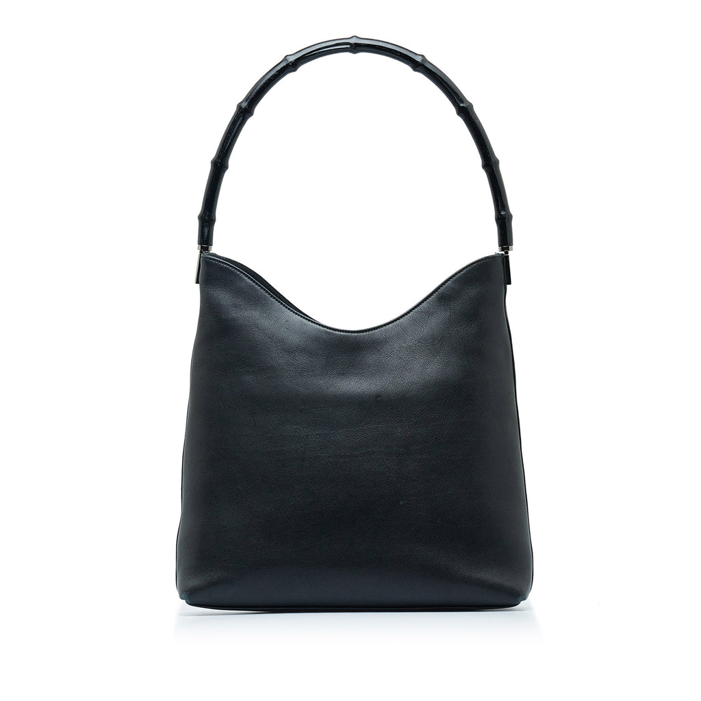 GUCCI Bamboo Leather Shoulder Bag