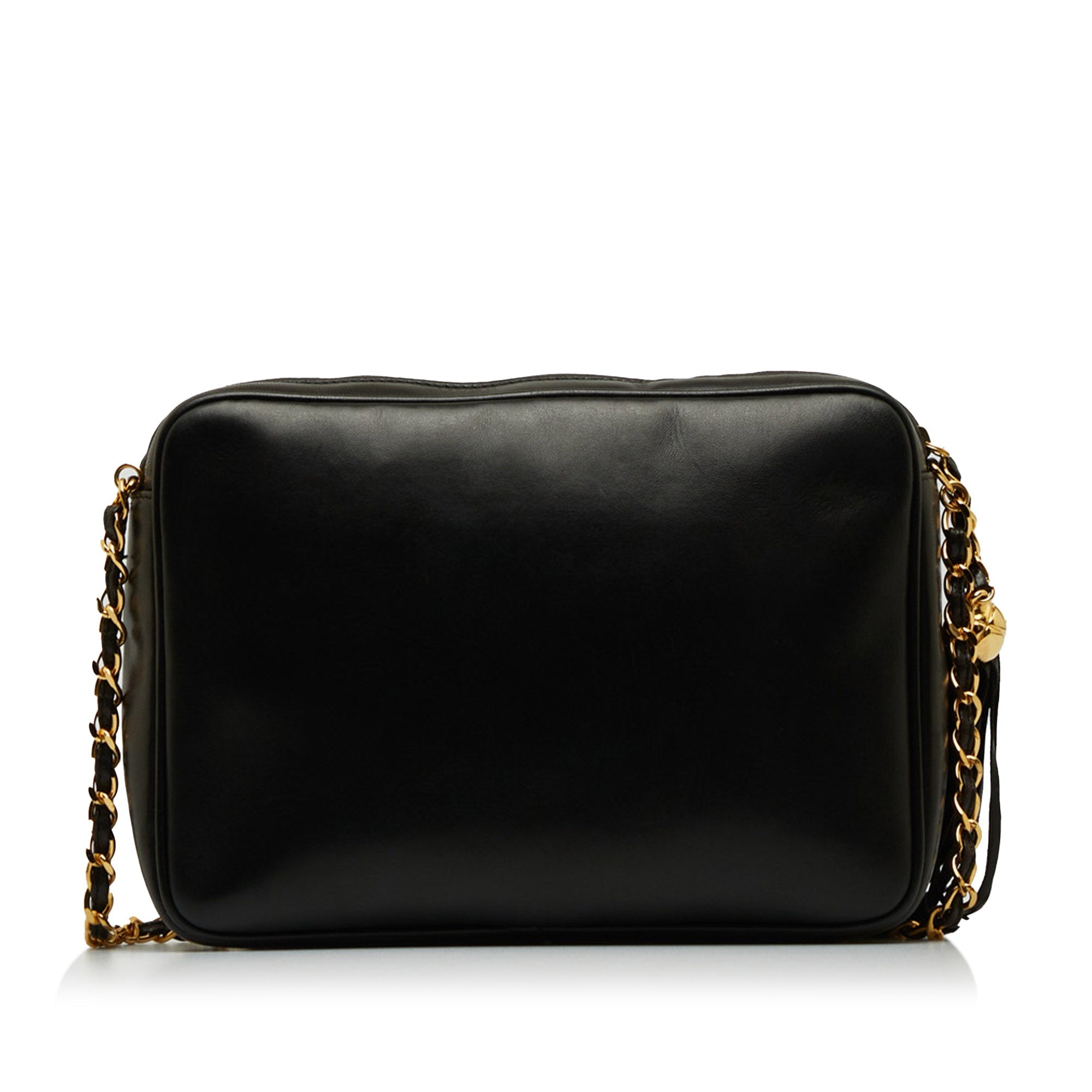 Chanel Triple CC Camera Bag Black Lambskin Gold